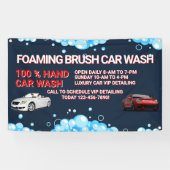 一般的カスタマイズな大型洗車事業 横断幕 (横)