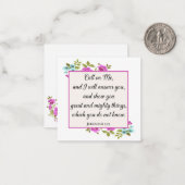 一般的空白のな聖書の節の感動的ノートカード ノートカード (正面/裏面インサイチュ)