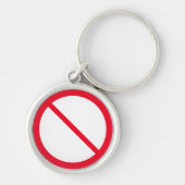 一般禁止標識 | Premium Keychain キーホルダー (正面)