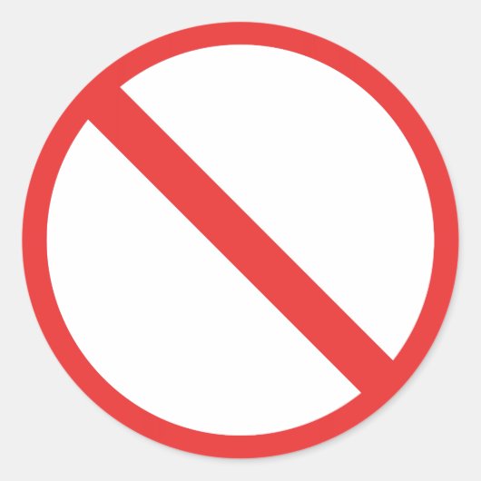 一般禁止 ラウンドシール (正面)