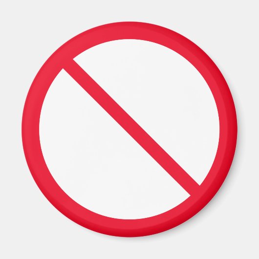 一般禁止 |赤い丸 |マグネット マグネット (正面)