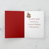 一般誕生日,かわいいカワウおもしろいト,動物 カード (内部)