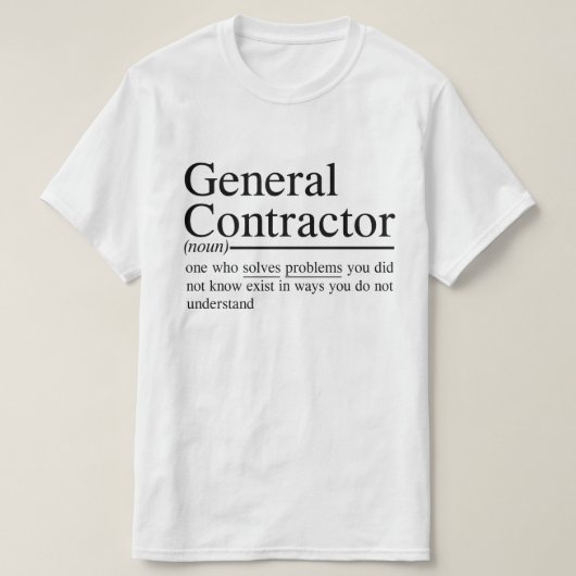 一般請おもしろい求業者の引用文 Tシャツ (デザイン正面)