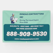 一般請カスタマイズ業者の現場広告 横断幕 (横)