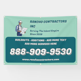 一般請カスタマイズ業者の現場広告 横断幕