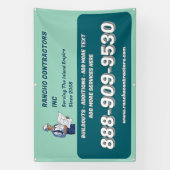 一般請カスタマイズ業者の現場広告 横断幕 (縦)