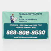 一般請カスタマイズ業者の現場広告 横断幕 (横)