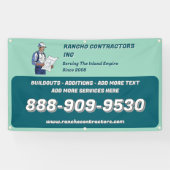 一般請カスタマイズ業者の現場広告 横断幕 (横)