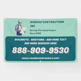 一般請カスタマイズ業者の現場広告 横断幕