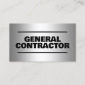 一般請負業者シルバーQR 名刺 (正面)