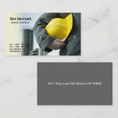 一般請負業者、建築業者、建築、 名刺 (正面/裏面)