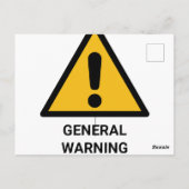 一般警告ラベル、ハザード通知 ポストカード (裏面)