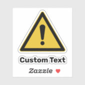 一般警告三角形の記号 シール (シート)