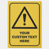 一般警告三角形の記号 マグネット (正面)