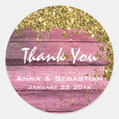 *~*一般風化樹齢木材AP49グリッター ラウンドシール (正面)