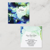 *~*一般。ガーリー爪、 ネイルの霊気 スクエア名刺 (正面/裏面)