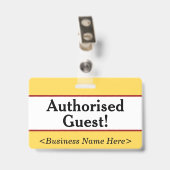 一般 "許可されたゲスト！" バッジ (裏面 （クリップ付）)