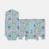 一葉カラフルレトロ花と鳥2 フェイバーボックス (折り畳みなし)