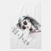 一見しただけでは腹が立つ キッチンタオル (縦)