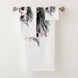 一見しただけでは腹が立つ バスタオルセット