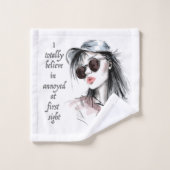 一見しただけでは腹が立つ バスタオルセット (ウォッシュタオル)