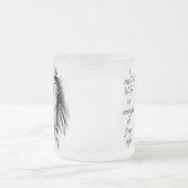 一見しただけでは腹が立つ フロストグラスマグカップ (中央)