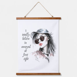 一見しただけでは腹が立つ 吊り下げ型タペストリー