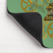 一見のSteampunkの動揺してなデザイン マウスパッド (コーナー)