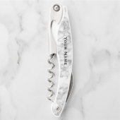 一見をカスタマイズ、個人化して下さい、大理石模様をつけて下さい ソムリエナイフ (正面)