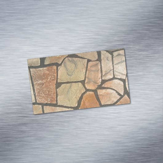 一見を舗装する装飾的な石 マグネット名刺 (インサイチュ)