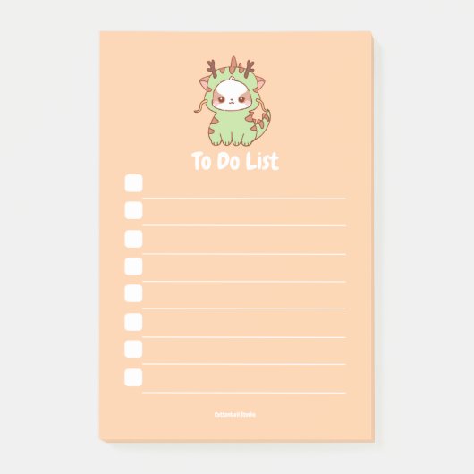 一覧にカスタマイズ可能なドラゴン餅 ポストイット (正面)