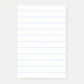 一覧エレガント表示する淡青色の白い線の付いたパターン ポストイット (正面)