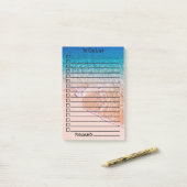 一覧カスタムの実行 |水澄ん波 |写真 ポストイット (デスク上)