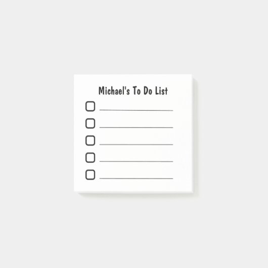 一覧シンプルの実行 ポストイット (正面)