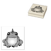 一角カエル ラバースタンプ (押印)