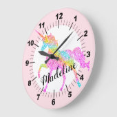 一角パーソナライズされた型大時計 ラージ壁時計 (傾斜)