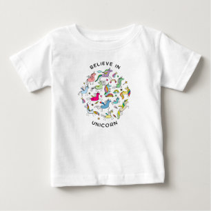 一角信じに ベビーTシャツ