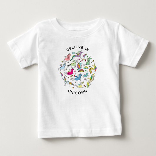 一角信じに ベビーTシャツ (正面)