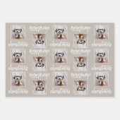 一角写真トープとメリークリスマス ラッピングペーパーシート (正面2)