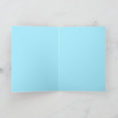 一角呼吸-虹の一角のアイグリーティングカード カード (内部)