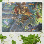 一角妖精のパン キッチンタオル (折り畳み)