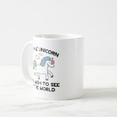 一角獣である コーヒーマグカップ (正面左)