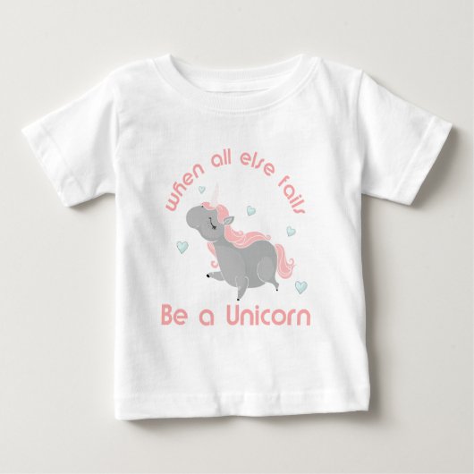 一角獣である ベビーTシャツ (正面)