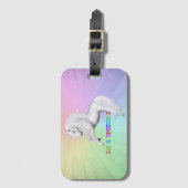 一角獣である ラゲッジタグ (正面縦)