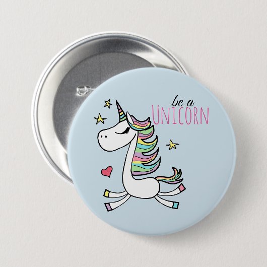 一角獣である 缶バッジ (正面&裏面)