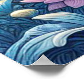 一角獣と月 ポスター (角)