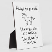 一角獣になれないなら必ず自分でいなさい フォトプラーク (側面)