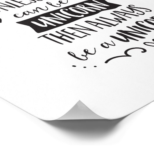 一角獣になれないなら必ず自分でいなさい ポスター (角)