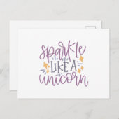 一角獣のように輝く ポストカード (正面/裏面)