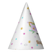 一角獣のパーティーパーティー用の一角獣帽 パーティーハット (左)
